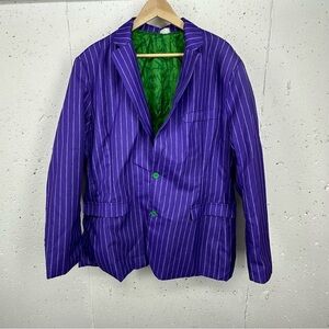 Spirit Halloween Men’s size XL The Joker Purple & Green Suit Jacket